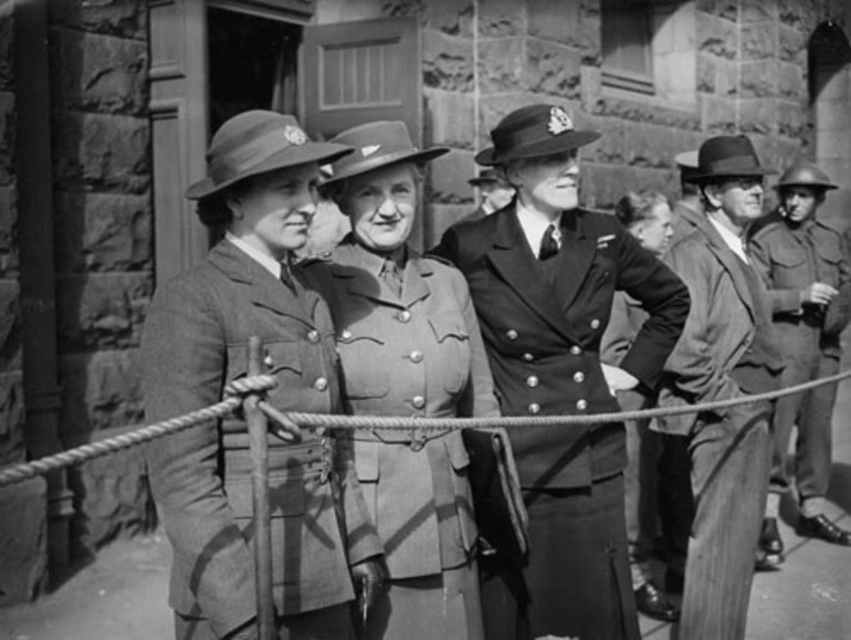 Image: Kitty Kain, Vida Jowett and Ruth Herrick (from left)