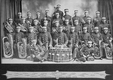 Invercargill garrison band, 1909 Image: Invercargill garrison band, 1909
