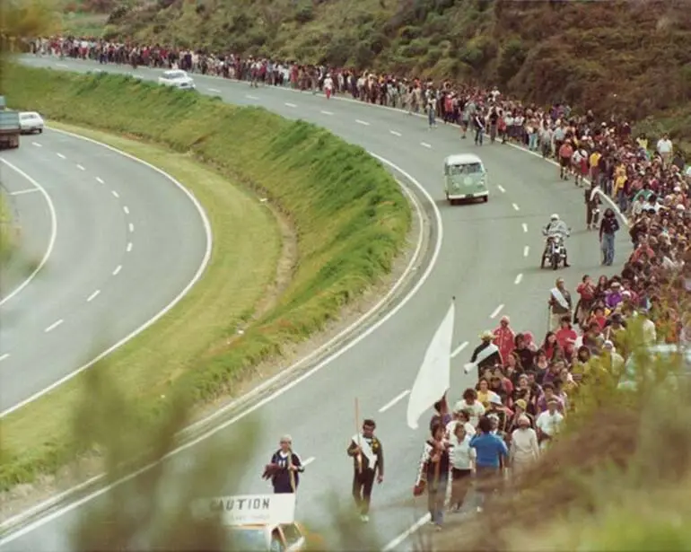 Image: Māori land march, 1975