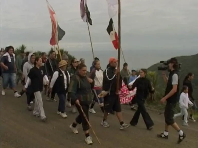 Image: Foreshore and seabed protest, 2004