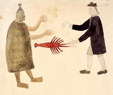 Image: Tupaia's painting of Joseph Banks