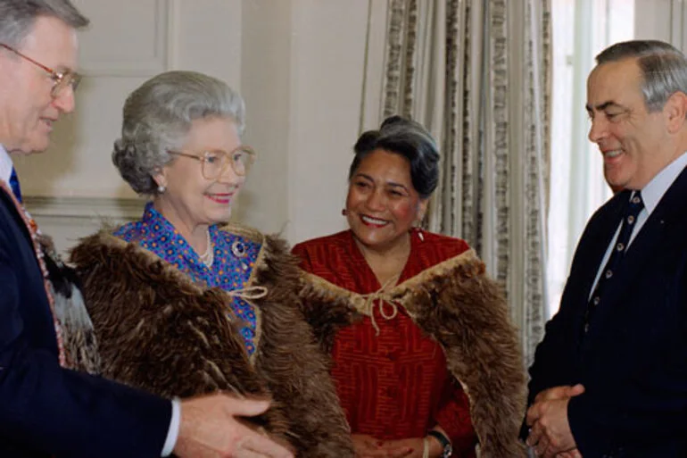 Image: Dame Te Atairangikaahu and Waikato settlement