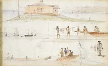 Fishing scenes at Onehunga Image: Fishing scenes at Onehunga