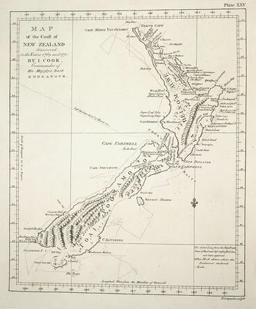 Image: Cook’s map of New Zealand