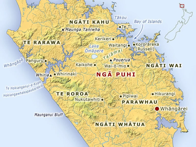 Image: Traditional lands of Ngāpuhi