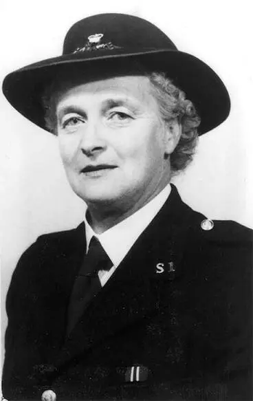 Image: Edna Bertha Pearce in police uniform, 1960s