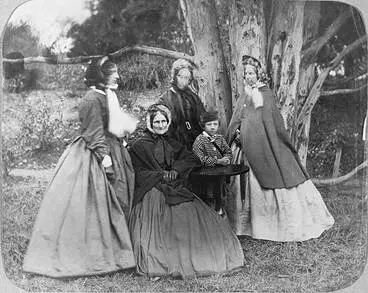 Image: Wives of Anglican bishops, probably early 1860s