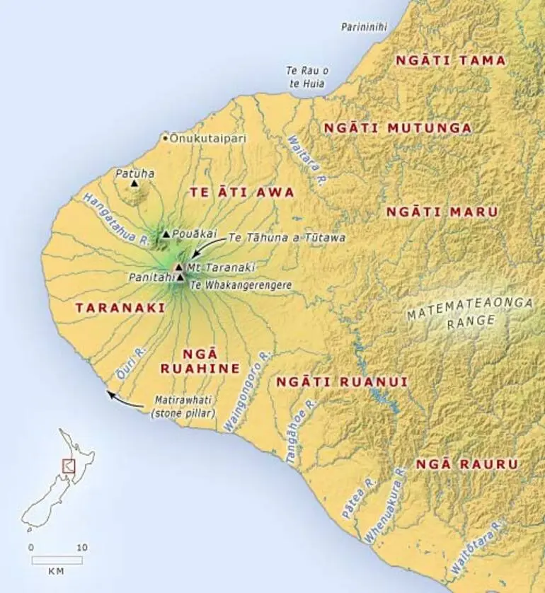 Image: Tribal groups in Taranaki