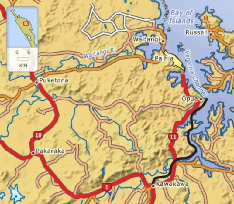 Image: Paihia and Waitangi