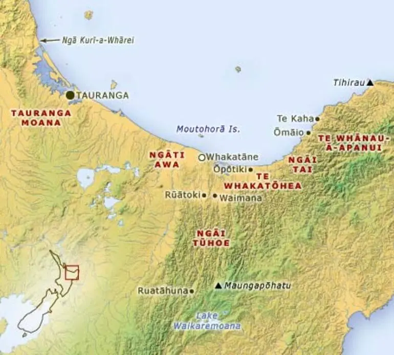 Image: The Mataatua tribal area