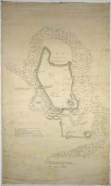 Image: Plan of Kaiapoi pā
