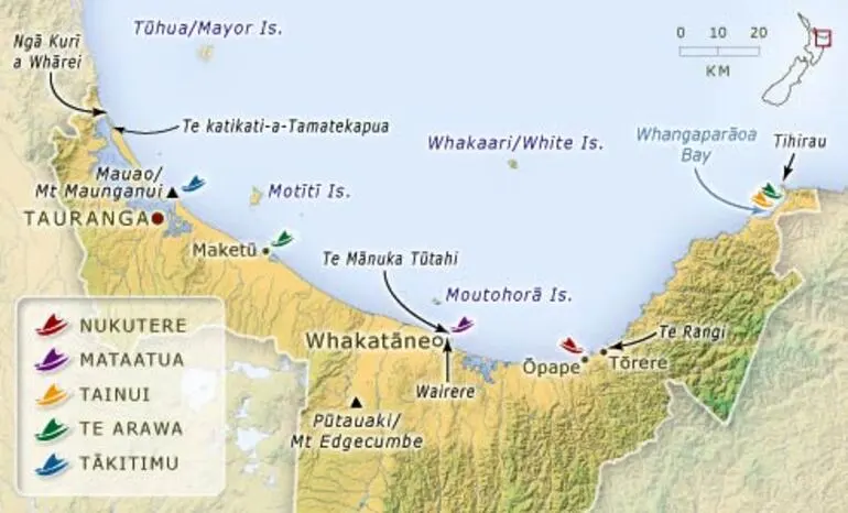 Image: Canoe landing places
