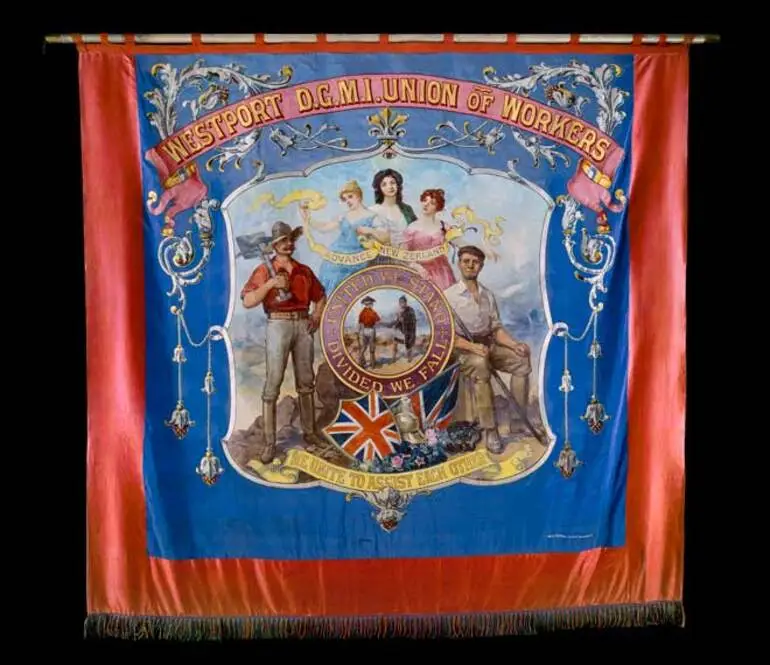 Image: Miners’ union banner