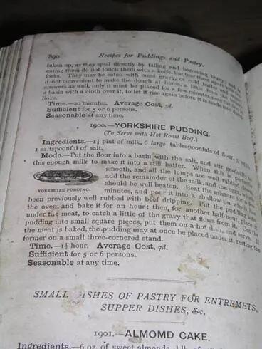 Image: Recipe for Yorkshire pudding