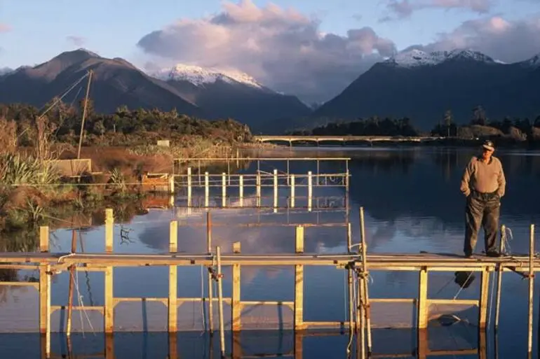Image: Whitebait stands