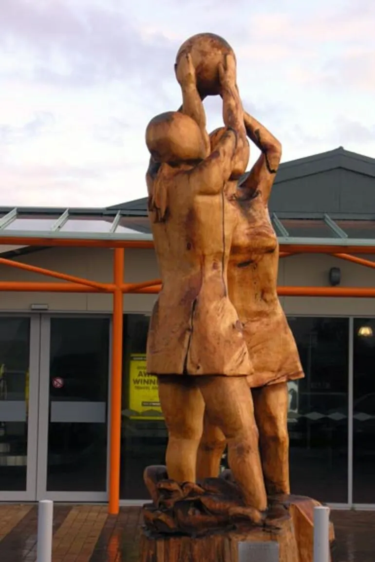 Image: Netball sculpture