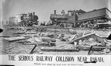 Image: Rakaia rail accident, 1907