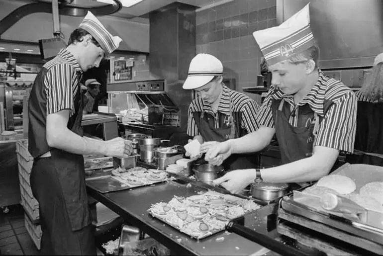 Image: Fast food workers