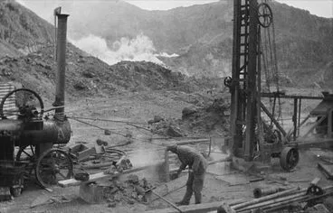 Image: Sulfur mining, White Island