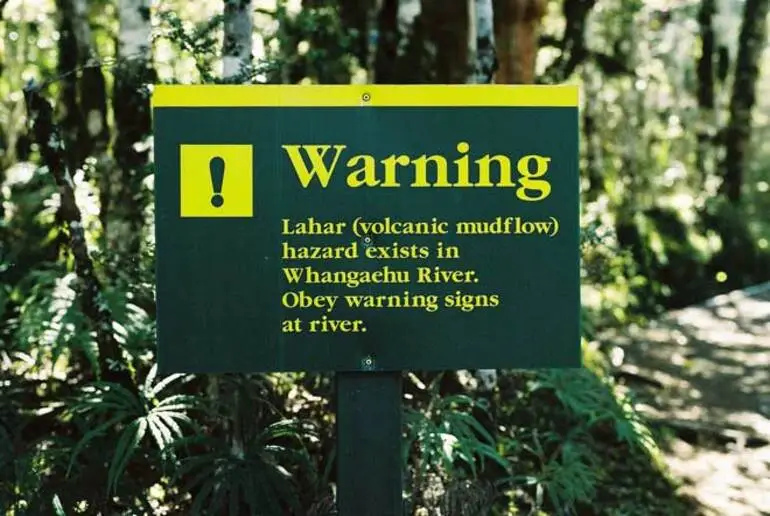 Image: Lahar warning