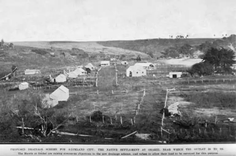 Image: Settlement at Ōrākei, 1907