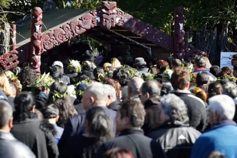 Image: Tangi for the Māori queen