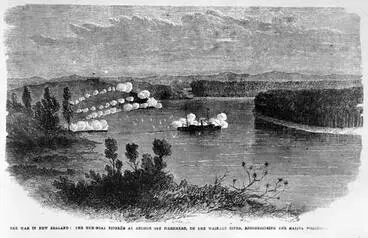 Image: Gunboat on the Waikato River