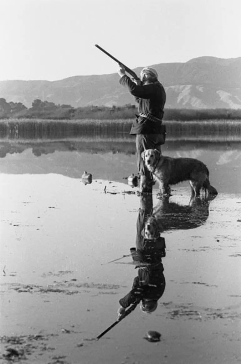Image: Man and dog