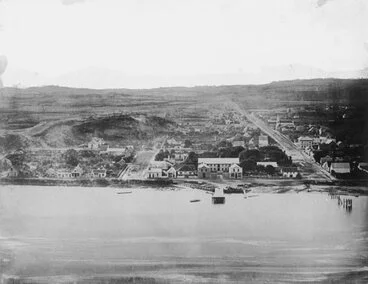 Image: Whanganui town, 1850s