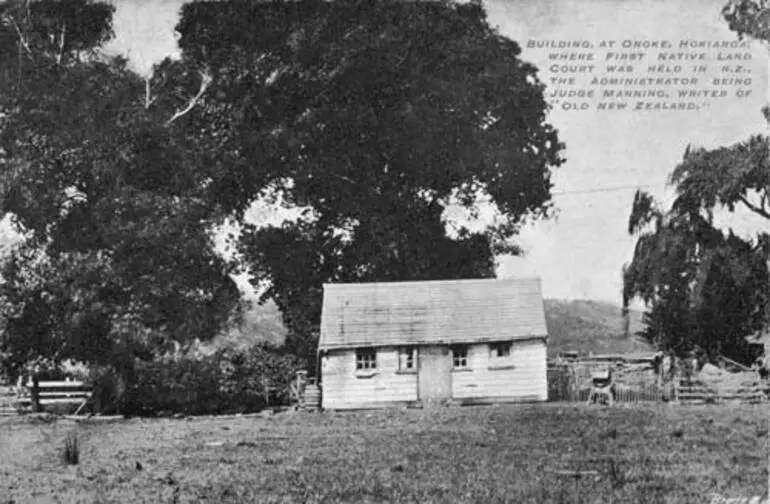 Image: Native Land Court building, Ōnoke