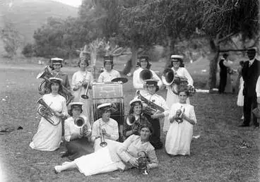 Image: Temperance Ladies’ Brass Band