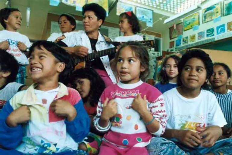 Image: Māori language class