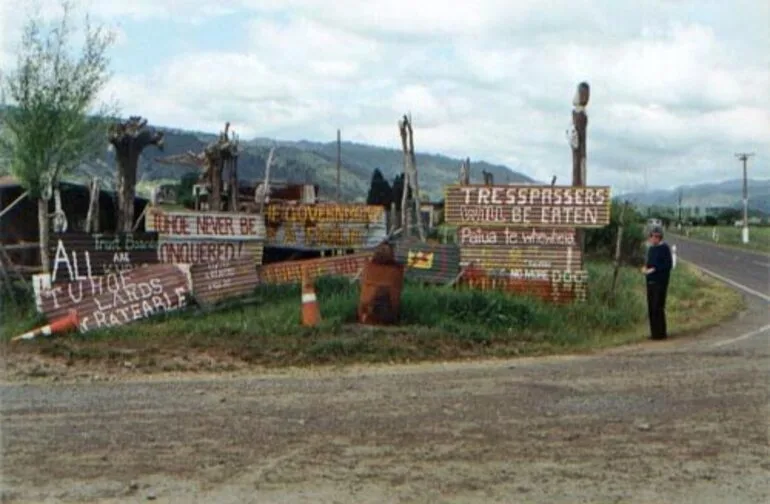 Image: Signs at Rūātoki
