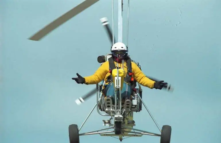 Image: A gyrocopter