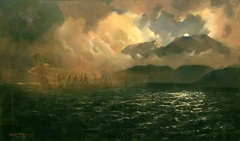 Image: ‘The phantom canoe: a legend of Lake Tarawera’