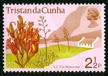 Image: Flax on stamps