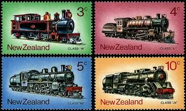 Steam-locomotive stamps Image: Steam-locomotive stamps