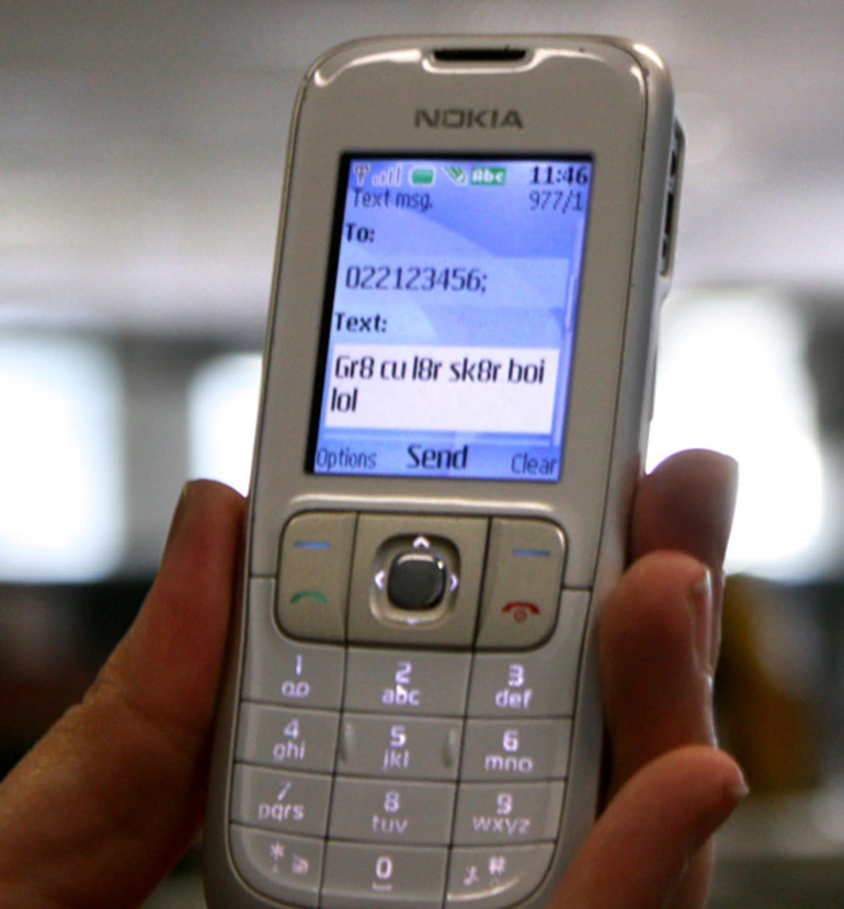 Image: Text language