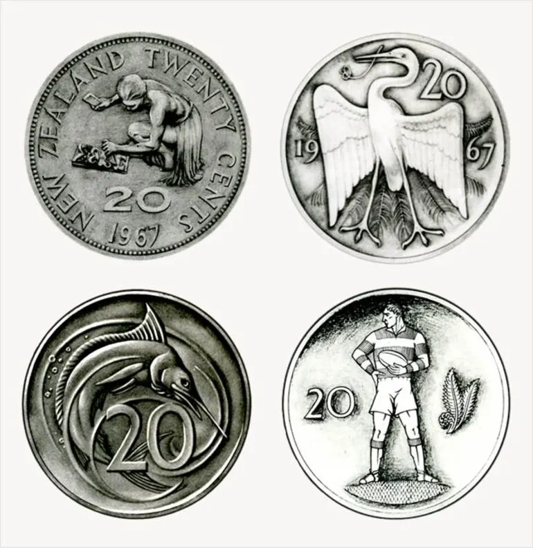Image: Rejected designs for new decimal coins