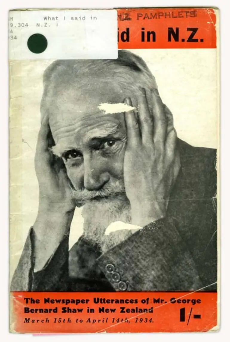 Image: Shaw's newspaper utterances