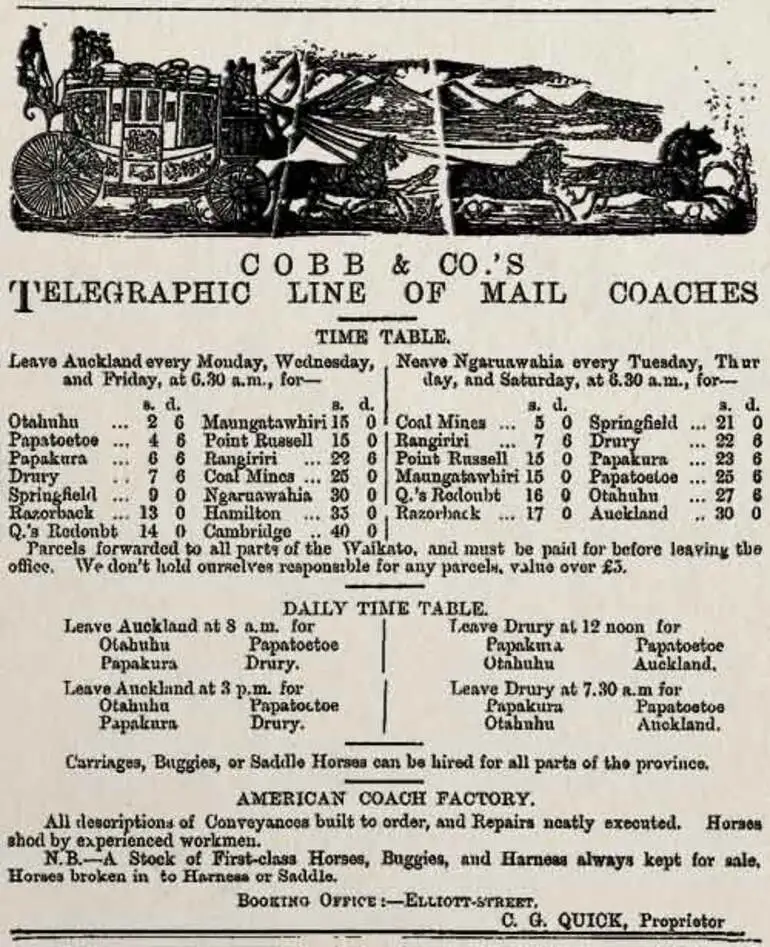 Image: Cobb & Co advertisement