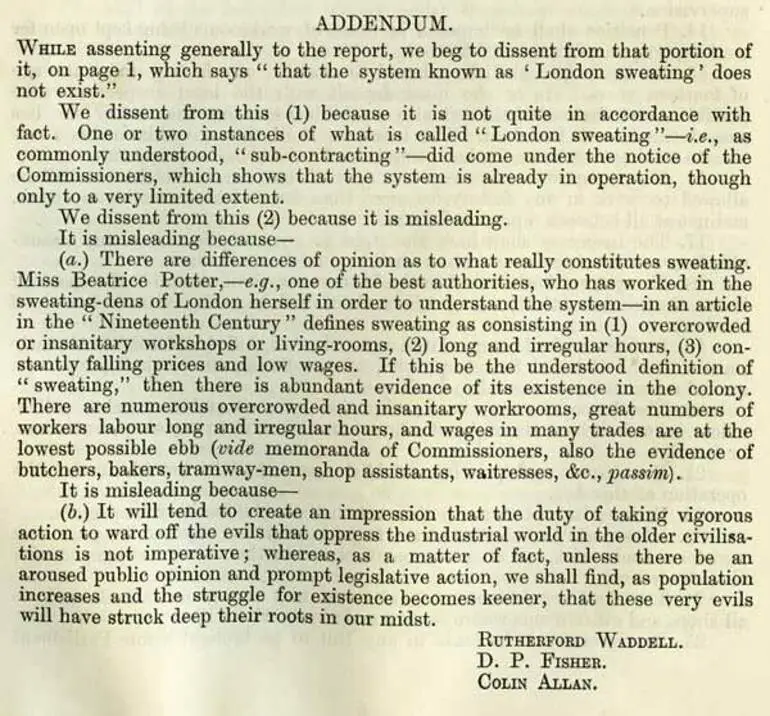 Image: 1890 Sweating Commission