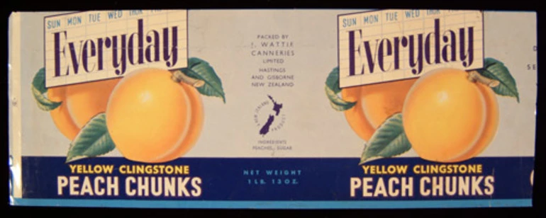 Image: Wattie’s peaches label