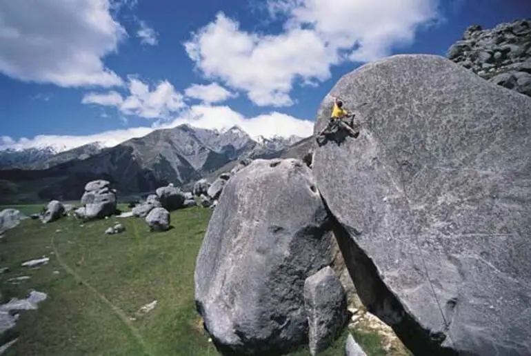 Image: Rock climbing at Castle Hill