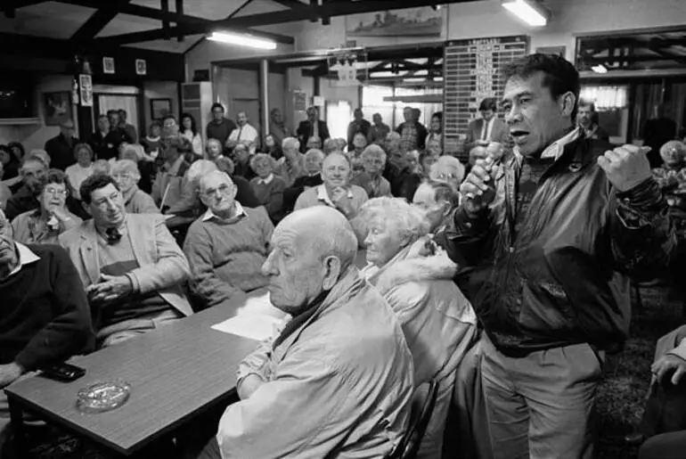 Image: Protest against Naenae Postbank closure