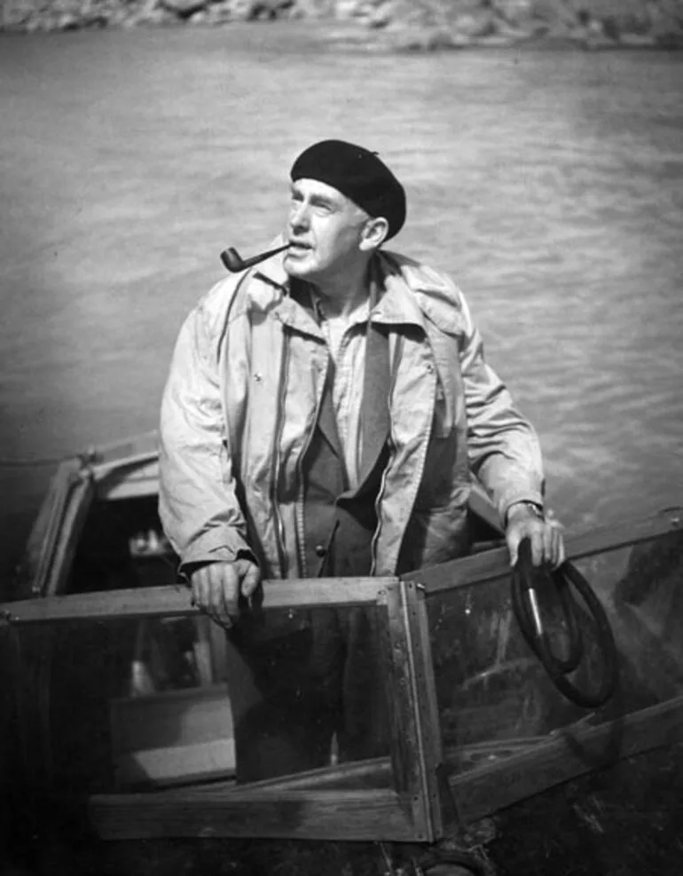 Image: Bill Hamilton, designer of the jet boat