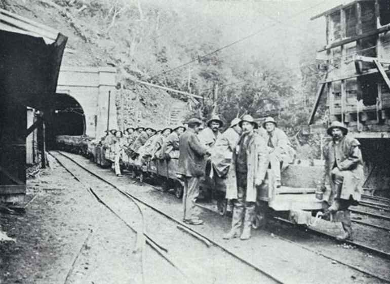 Image: Building the Ōtira tunnel