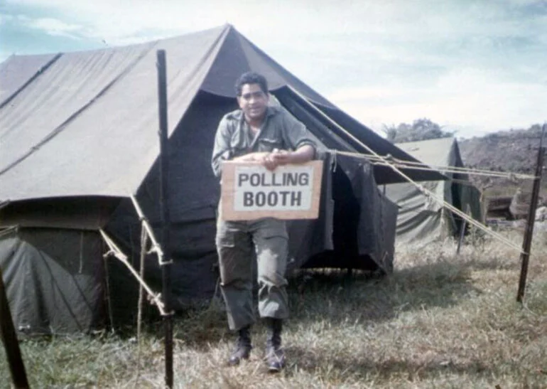 Image: Hector Tipene in Vietnam, 1969