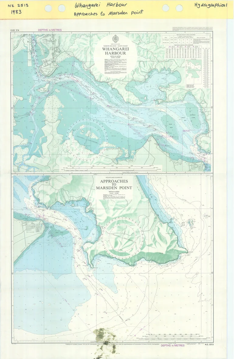 Image: Whangarei Harbour [and] Approaches to Marsden Point