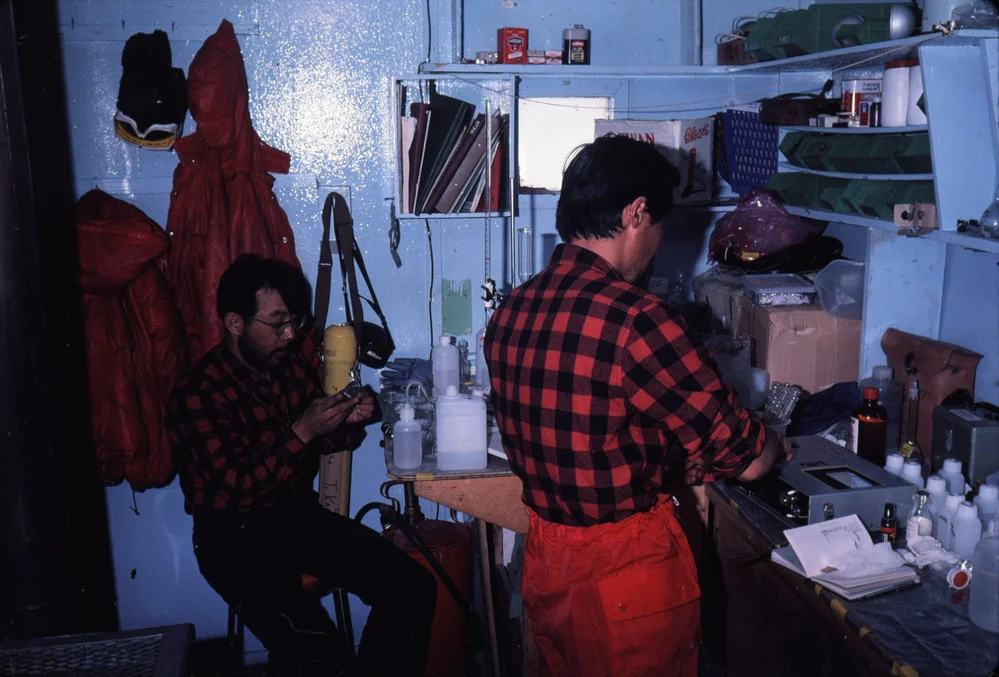 Japanese scientists in Vanda Lab